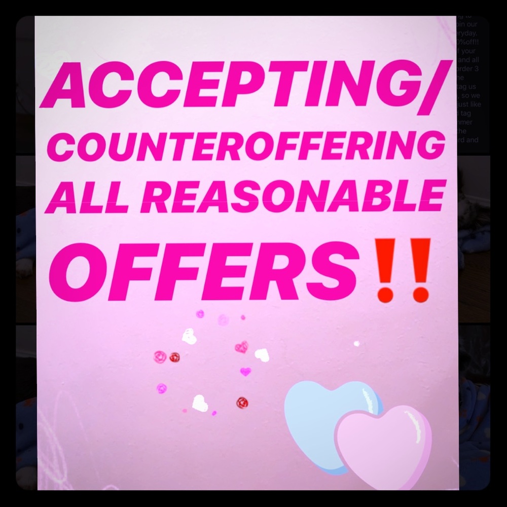 ACCEPTING/COUNTER OFFERING ALL REASONABLE OFFERS‼️